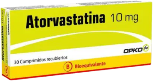 Atorvastatina: 10 mg